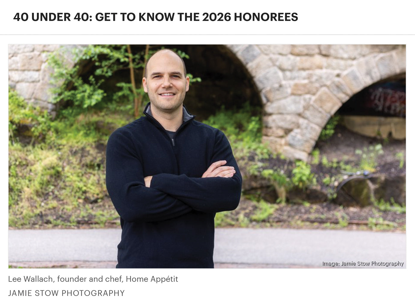 In the Press: Chef Lee's 40 under 40 Award from the Philadelphia Business Journal